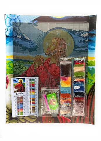 Алмазная мозаика Икона Иисус на оливковой горе 40х50 см SP014 ColorArt (285719826)