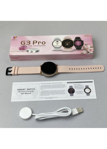 Розумний годинник G3 Pro Чорний смарт-годинник для здоров'я та фітнесу з моніторингом активності Smart Watch Watch 41 mm (372460335)