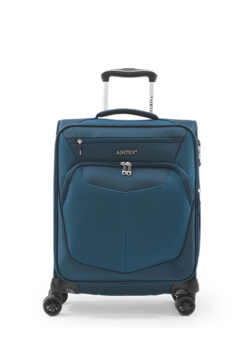Чемодан ручная кладь S ткань синяя 55х40х20+5см/43л/2.3кг/ 6903 AIRTEX (324801882)