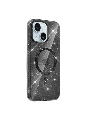 Чехол TPU Eclipse Sparkle (MagFit) для Apple iPhone 14 / 13 (6.1") Черный Epik (372845594)