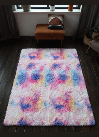 Пухнастий килимок 90х180 Різнокольоровий (П4К-am-kulum-001) No Brand (323160849)