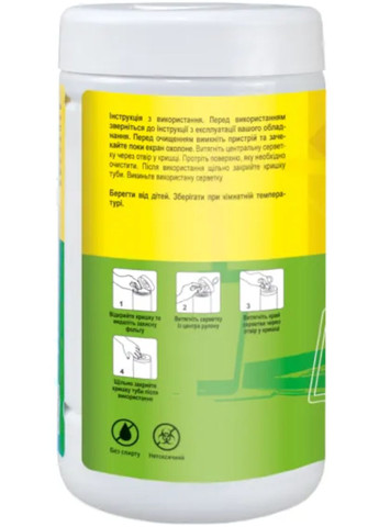 Салфетки чистящие, для TFT/LCD, туба, 100 шт - для чистки ноутбука, компьютера, монитора и техники Patron (358202015)