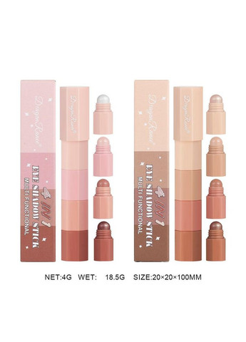Тіні для повік 4 в 1 Eye Shadow Stick Multi Functional A Dragon Ranee (315424338)