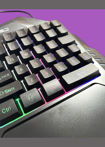 Игровая Клавиатура с мышкой V100 + A905 One-handed Gaming Keyboard Black+RGB (Bundle) VHG (334305032)