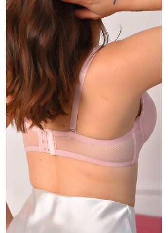 Рожевий бюстгальтер жіночий рожевого кольору чашка d Let's Shop поліамід