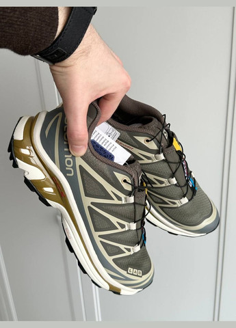 Цветные всесезонные кроссовки Vakko Salomon XT-6 Beluga Dull Gold