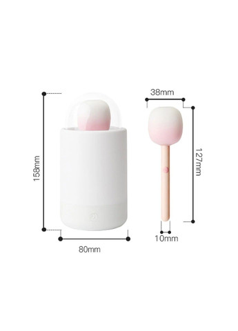 Вакуумний стимулятор з вібрацією «цукерка на паличці» KISTOY Bling Pop, зарядний кейс-нічник KissToy (333332332)