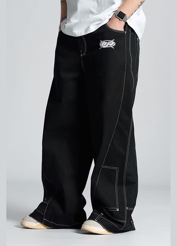 Черные демисезонные брюки OGONPUSHKA