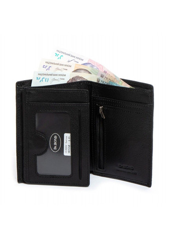 Шкіряний чоловічий гаманець Classic MSM-10 black Dr. Bond (282557181)