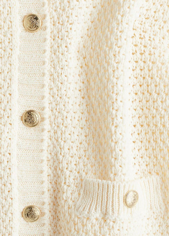 Молочный демисезонный кардиган H&M