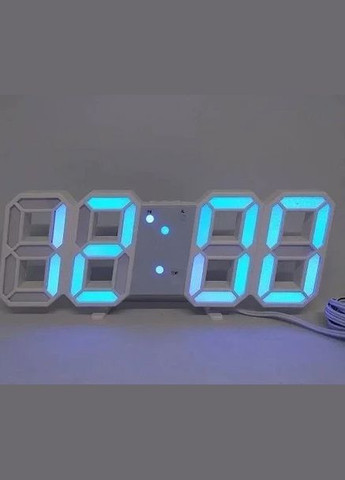 Настільний електронний годинник з цифрами і Led підсвічуванням LY 1089 синій (2087381075) No Brand (328920828)