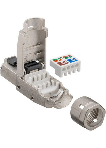 Роз'єм RJ45 STP8.1 конектор AWG22 26 ToolFree Goobay (369646544)