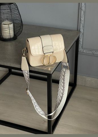 Сумочка женская Леди Dior мини рептилия молочный No Brand (322456026)