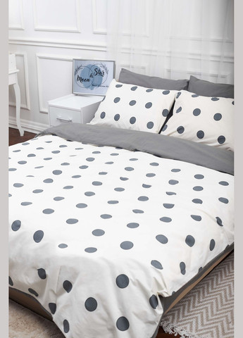 Комплект постельного белья евро 200х220 наволочки 2х70х70 Ranforce Elite (MS-820000152) Moon&Star Riccarda Gray (284416590)