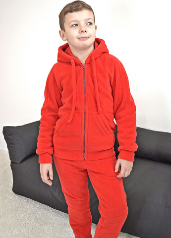 Красный демисезонный костюм polar флис для мальчика от ZM