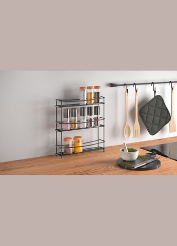 Полка кухонная 3 секции KUMINO3 LAVA (360853) Metaltex (302007053)