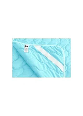 Наматрацник Eco Light №1725 Silk Air-line на гумці по кутах Blue 90x200 см (2200002890847) Mirson (314961214)