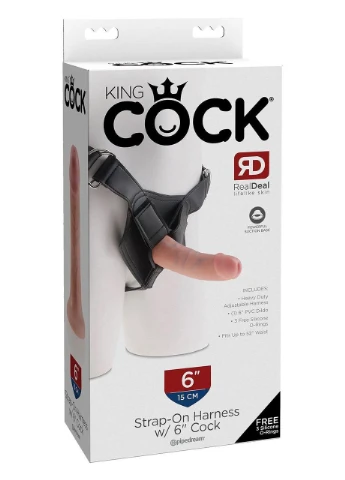 Страпон King Cock реалістичний, з присоской Pipedream (330618015)