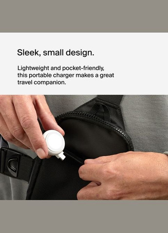 Зарядний пристрій бездротовий USB-C Apple Watch Charger, білий Belkin (315435769)