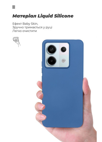 Панель ICON Case для Xiaomi Redmi Note 13 Pro 5G / Poco X6 5G Dark Blue (ARM71851) ArmorStandart (280439165)