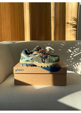 Зеленые демисезонные кроссовки мужские asics No Brand Gel-Kahana 8 Sweet Blue Khaki