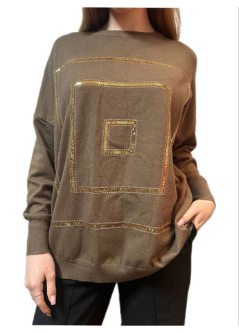 Коричневий демісезонний джемпер No Brand