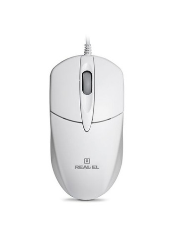 Мишка Real-El RM-211, USB, white (268145144)