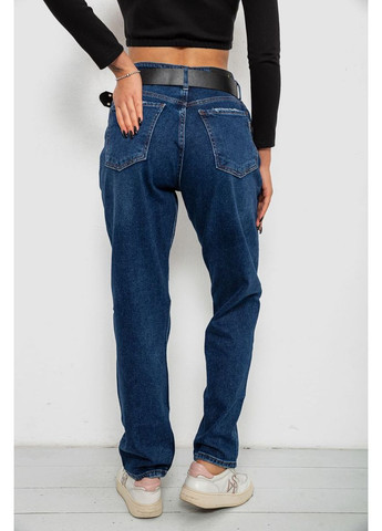 Джинси жіночі однотонні MOM FIT, колір синій, 244R8184 Ager - (373031762)