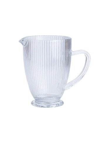 Набір скляний глечик і 6 склянок прозорий для води та соків універсальний набір посуду ProDobro (364190008)