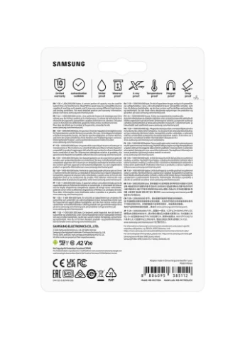 Карта памяти 1TB microSDXC Class UHS-I U3 V30 A2 EVO Plus + SD Adapter (MB-MC1T0SA/EU) Samsung (394710791)