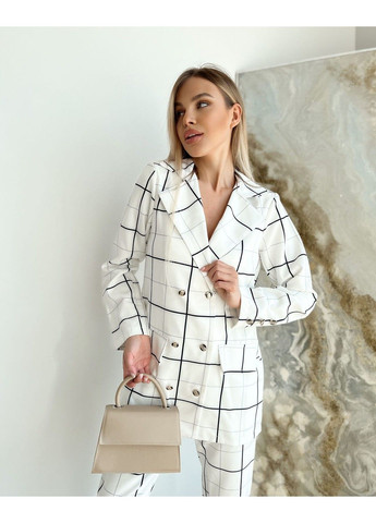 Молочна костюм urban suit chic 21044 молочний Tanita-Romario