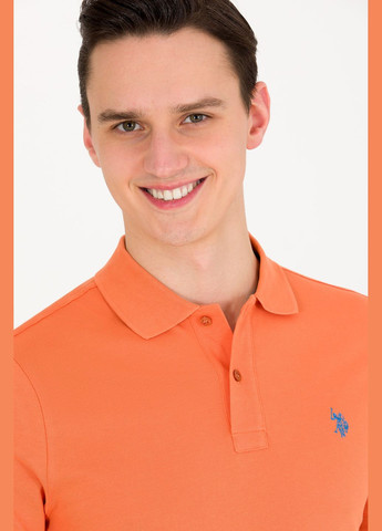 Червона футболка поло u.s. polo assn. чоловіче U.S. Polo Assn.