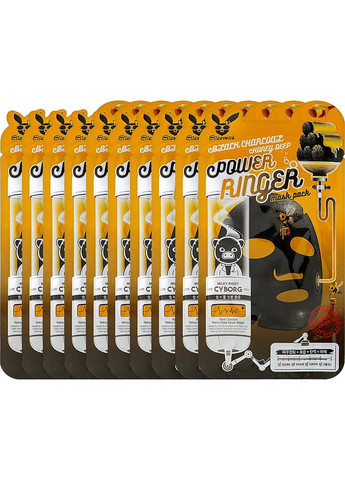 Очищувальна живильна маска з деревним вугіллям і медом Black Charcoal Honey Deep Power Ringer Mask Pack 23ml (673441-1071) Elizavecca (368608602)