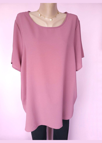 Темно-розовая летняя блузка женская oversize однотонная Only