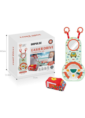 Интерактивный детский руль со световыми и звуковыми эффектами комбинированный Impulse (370297133)