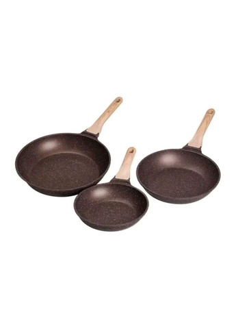 Набор сковородок из 3 предметов с толстым дном из алюминия HP-4-410CO MGC (370800781)