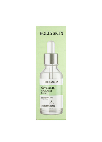 Сыворотка для лица Glycolic AHA Acid Serum на основе гликолевой кислоты 50 мл Hollyskin (367986066)