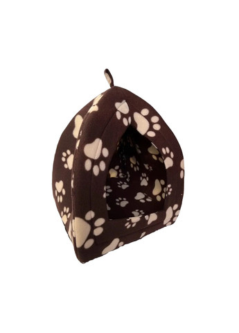 М'який флісовий будиночок для собак і кішок Pet Hut 24х28 Лапки (NA-305) No Brand (349824429)