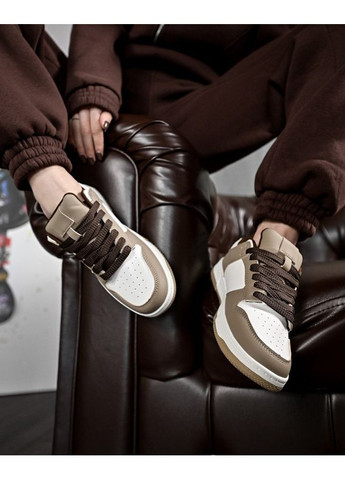 Женские кроссовки Air Force camel No Brand кофейные демисезоны (361147202)