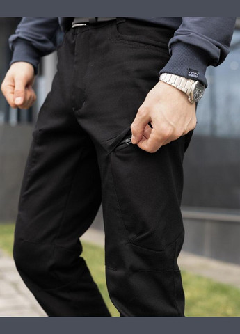 Черные повседневный демисезонные карго брюки No Brand