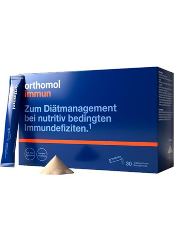 Витамины для восстановления и поддержки иммунной системы Immun (гранулы прямого действия со вкусом апельсина на 30 дней) Orthomol (280265862)