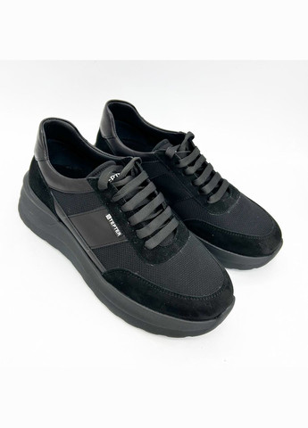Чорні всесезонні кросівки (р) текстиль/велюр 0-1-1-8503 Stepter