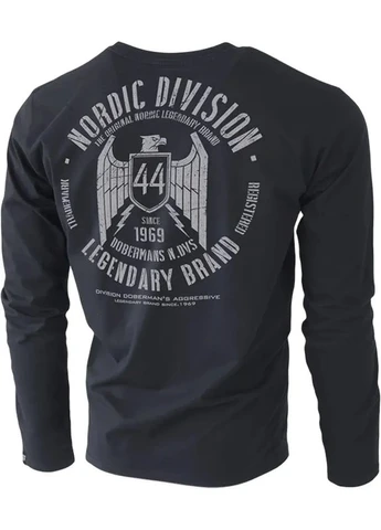 Чорна лонгслів nordic division ls91bk black Dobermans Aggressive