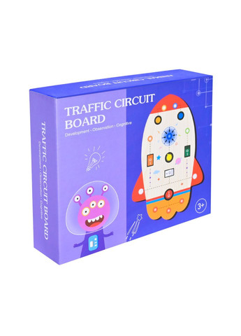 Деревянный развивающий бизиборд для детей, игрушка-пазл с обучающими элементами - No Brand C15021 (371928598)