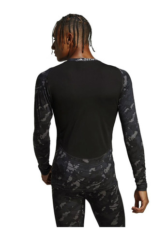 Лонгслів спортивний футболка рашгард adidas Techfit Allover Print Training Long Sleeve Tee (309181790)