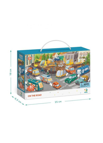 Пазл обсерваційний "Обережно на дорозі" 300370, 80 елементів DoDo Toys (306433644)