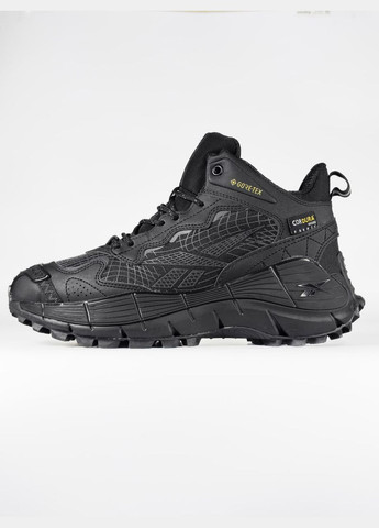 Чорні Зимовий кросівки зимові чоловічі reebok zig kinetica 2,5 edge winter gore-tex black fur | рібук зіг кінетіка 2,5 едж чорні з хутром No Brand