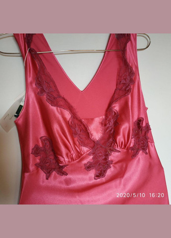 Фуксиновий (колору Фукія) демісезонний жіночий комплект із сорочки та пеньюару розмір s коемі Coemi