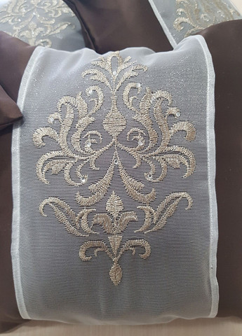 Комплект декоративных подушек 30х30см 4шт венге (п_0351) Firanka Damask (311199251)