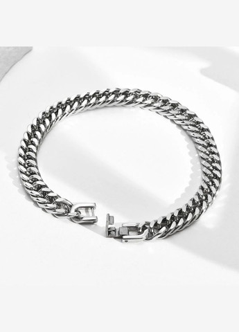 Чоловічий срібний браслет сталевий, чоловічий ланцюжок на руку No Brand (328048513)